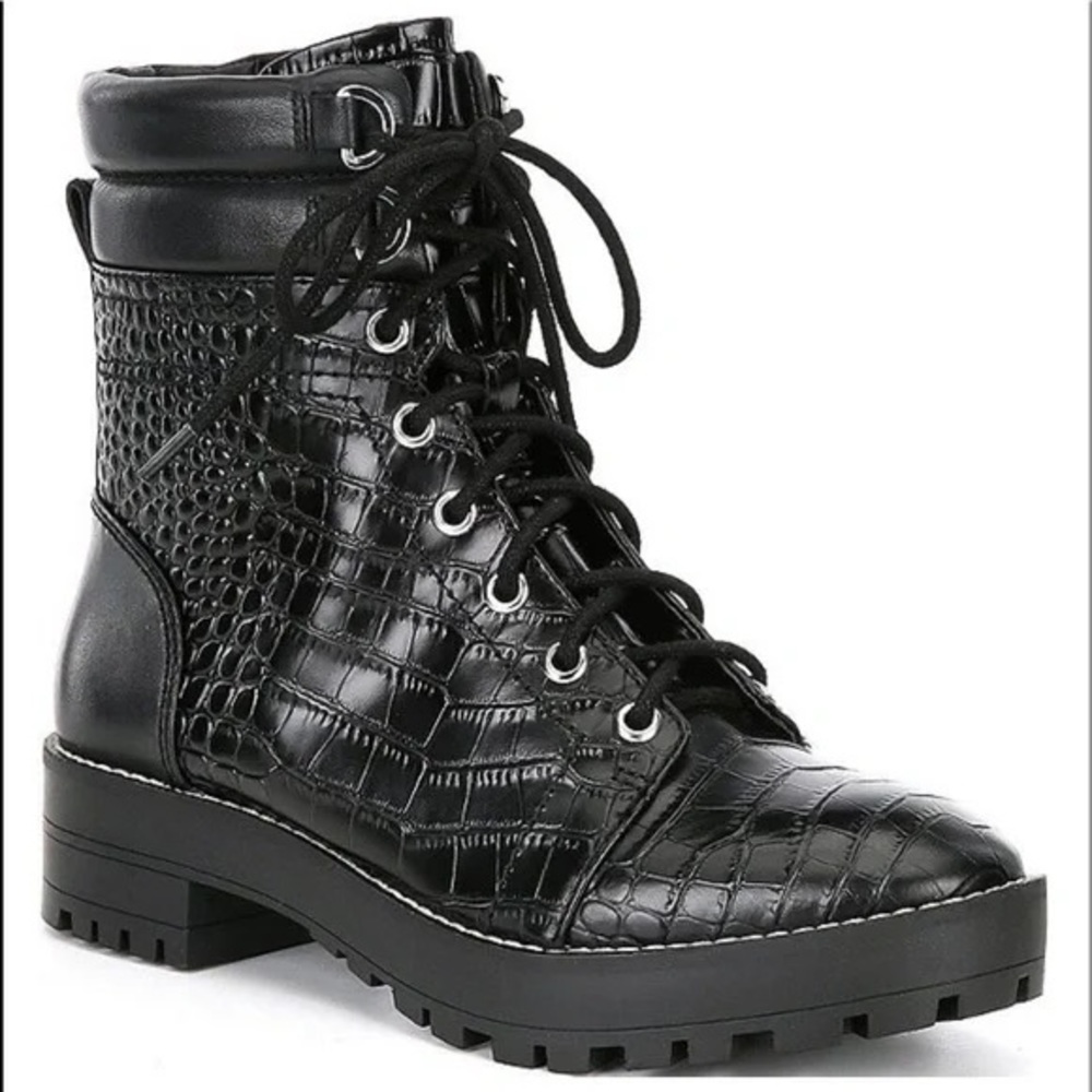 Crocodile-Alligator Combat Boots